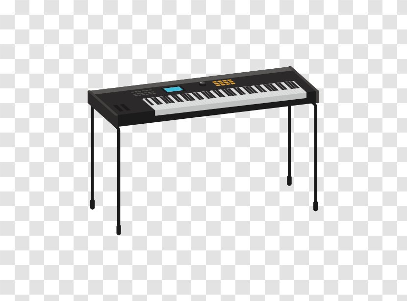 Digital Piano Electric Electronic Keyboard Musical Cartoon - Heart Transparent PNG