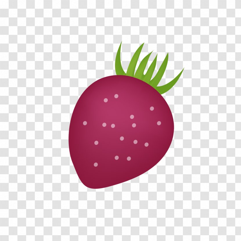 Strawberry Aedmaasikas Clip Art - Fruit - Purple Pattern Transparent PNG