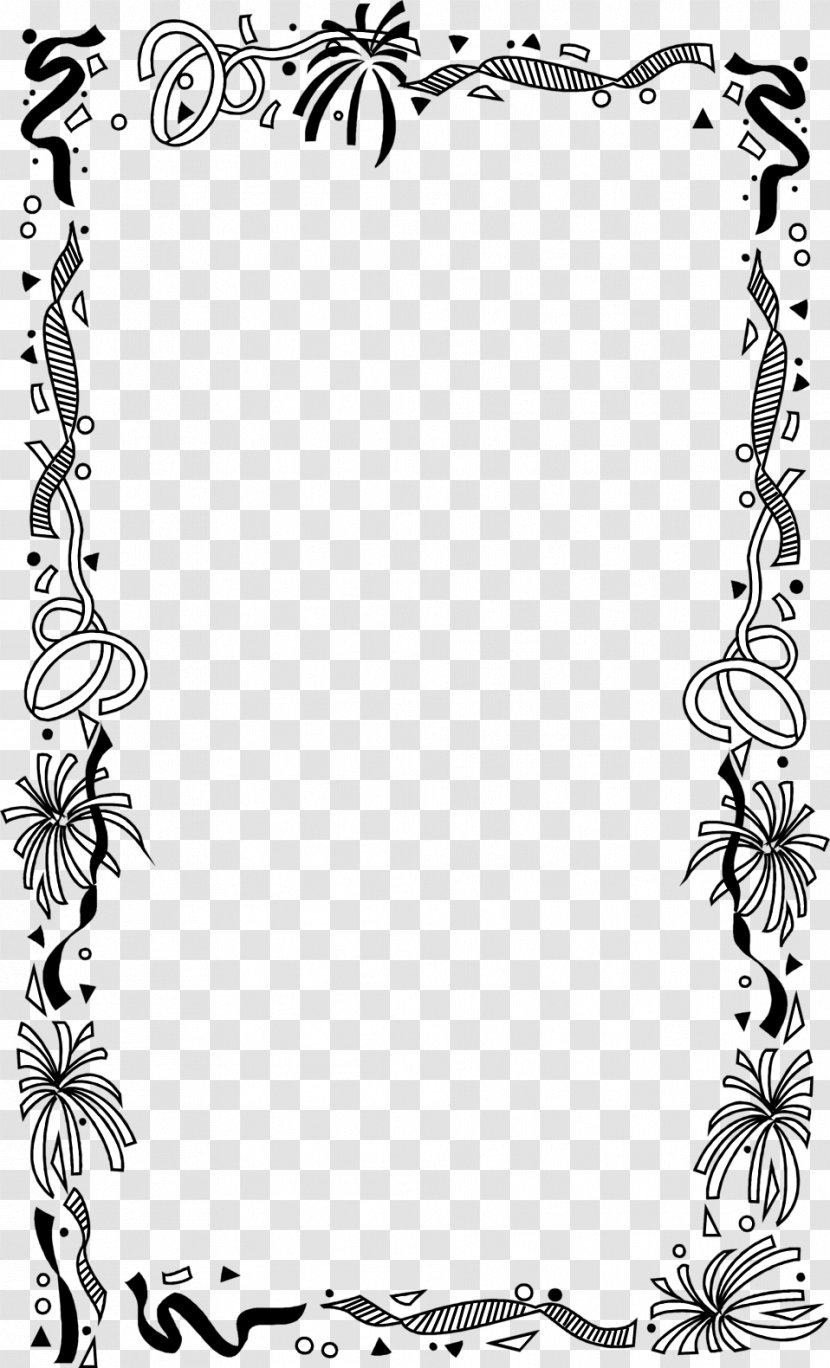Borders And Frames Picture Drawing Clip Art - White - Birthday Border Transparent PNG