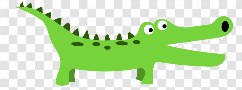 Clip Art Image Vector Graphics Drawing - Animal Figure - Funny Alligator Transparent PNG