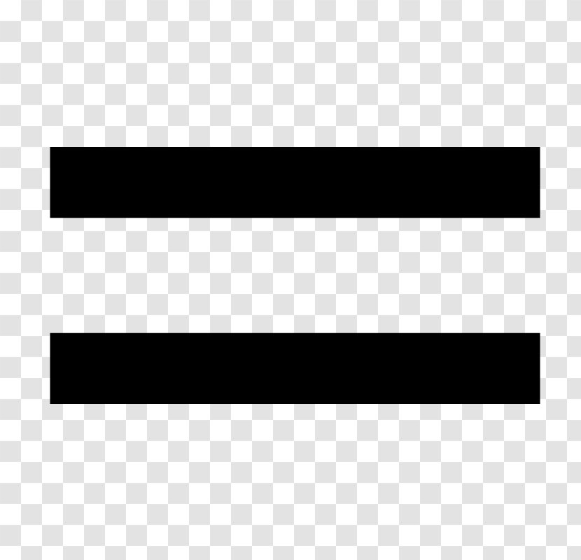 Equals Sign Equality Mathematics Symbol Transparent PNG
