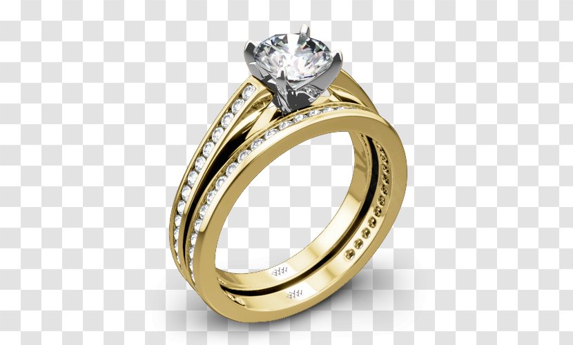 Wedding Ring Engagement Colored Gold - Jewellery - Yellow Honey Transparent PNG