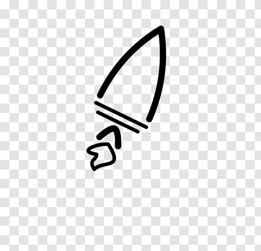 Black And White Clip Art - Rocket - Essential Transparent PNG