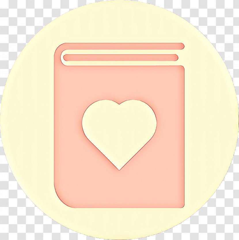 Pink Heart Yellow Peach Beige Transparent PNG