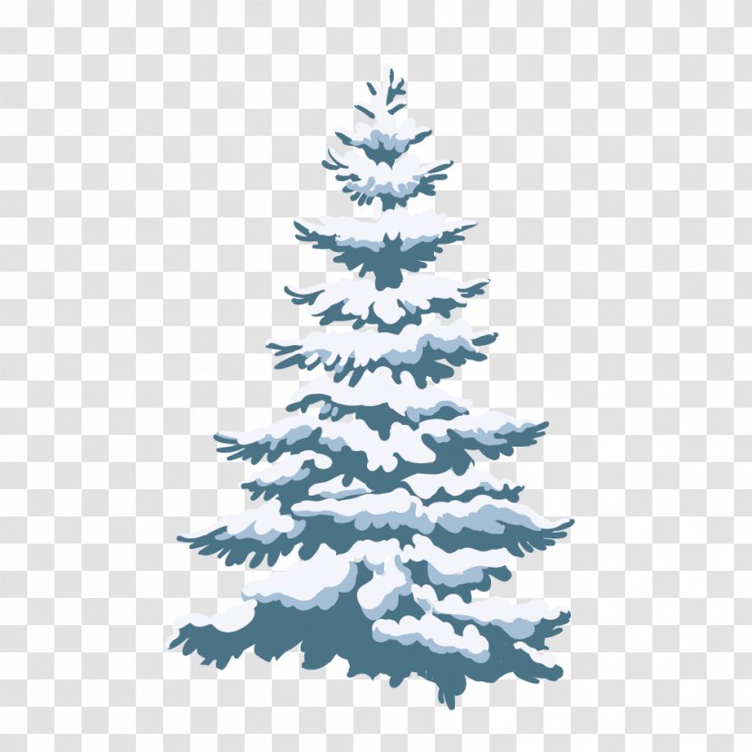 Pine Fir Christmas Tree Snow - Spruce Transparent PNG