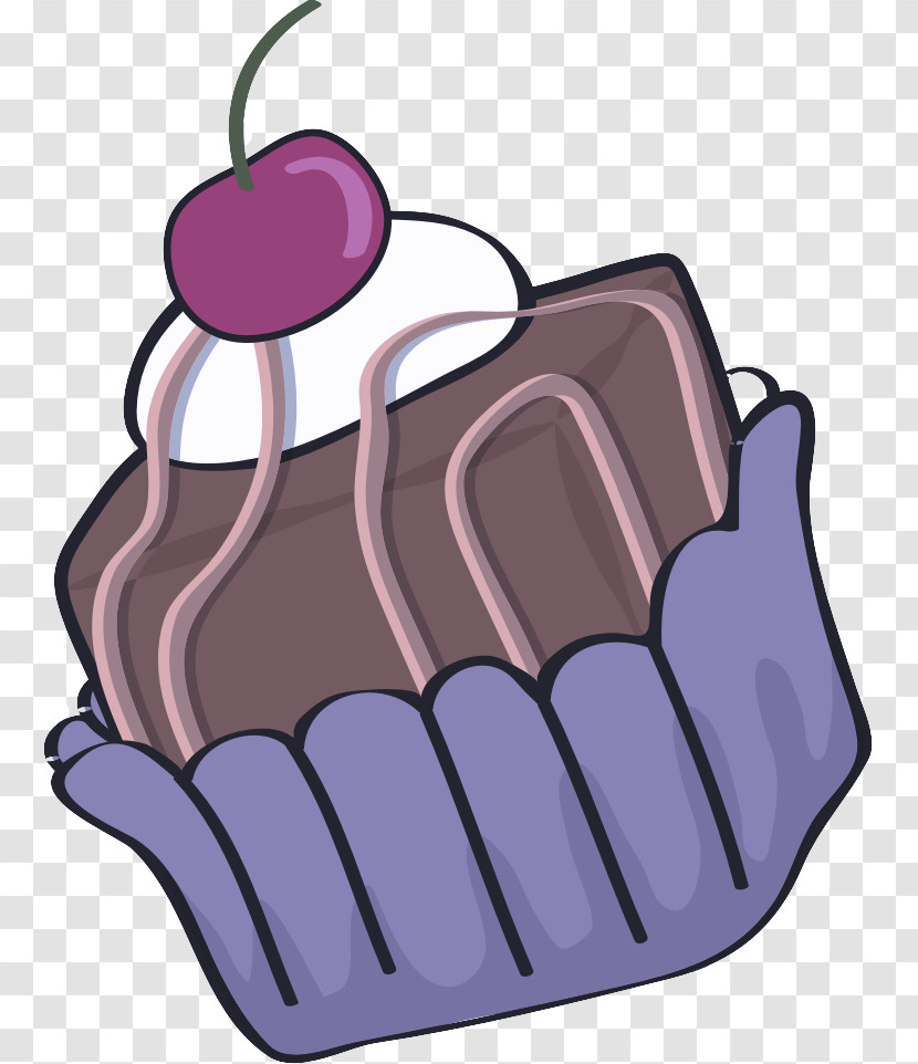 Purple Violet Cartoon Hand Food Transparent PNG