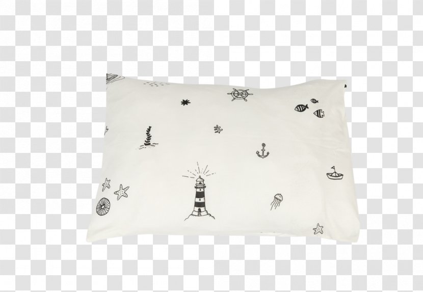 Textile Throw Pillows Cotton Bedding White - Rectangle - Under The Sea Birthday Transparent PNG
