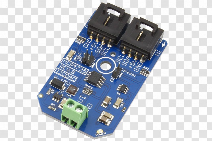 Microcontroller Digital-to-analog Converter Analog-to-digital I²C Arduino - Hardware Transparent PNG