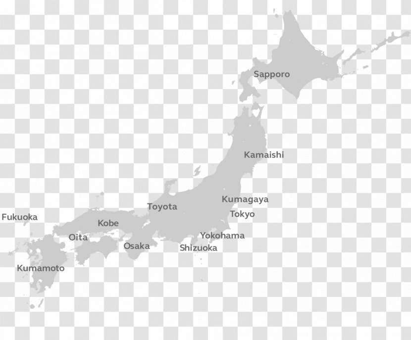 Japanese Maps Archipelago Geography 黒崎播磨（株） 東京支店 - Depositphotos - MAP JAPAN Transparent PNG