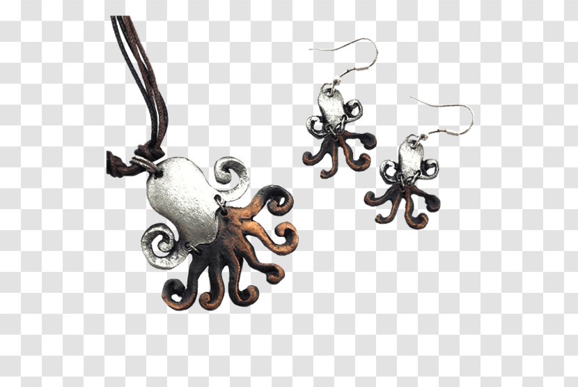 Earring Octopus Body Jewellery Charms & Pendants Transparent PNG