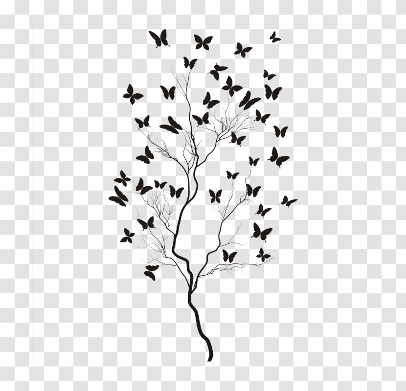 Twig Phonograph Record Tree Paper - Petal Transparent PNG