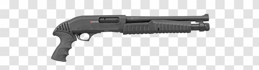 Pump Action Gun Barrel Shotgun Caliber Weapon - Silhouette Transparent PNG