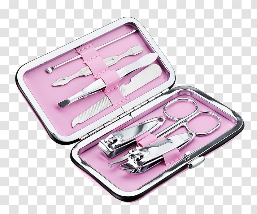 Scissors Manicure Nail Art - Hardware - Pink Kit Transparent PNG