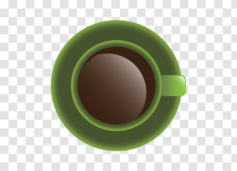 Coffee Cup Green - Vector Transparent PNG
