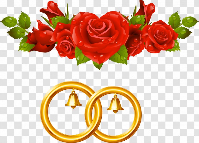 Rose Flower - Red - Wedding Transparent PNG