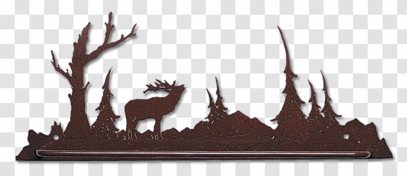 Antler Wildlife Rectangle - Deer - Wood Bars Transparent PNG