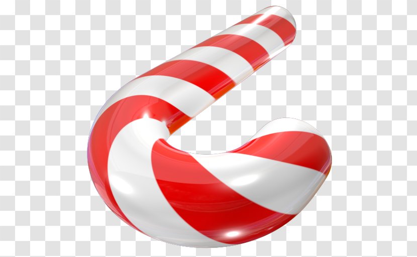 Candy Cane Polkagris Christmas Red - 02 Transparent PNG