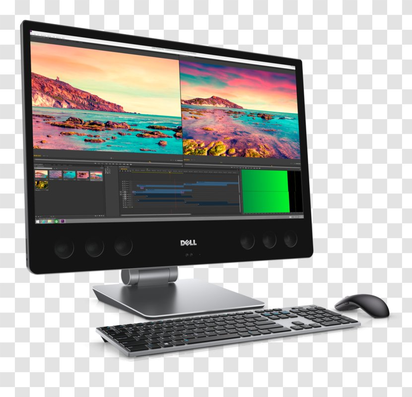 Dell XPS Computer Monitors All-in-One Desktop Computers - Electronic Device - Pc Transparent PNG