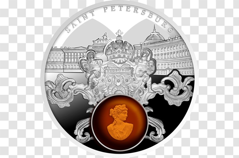 Commemorative Coin Silver Amber Jantar, Poland - Collecting Transparent PNG