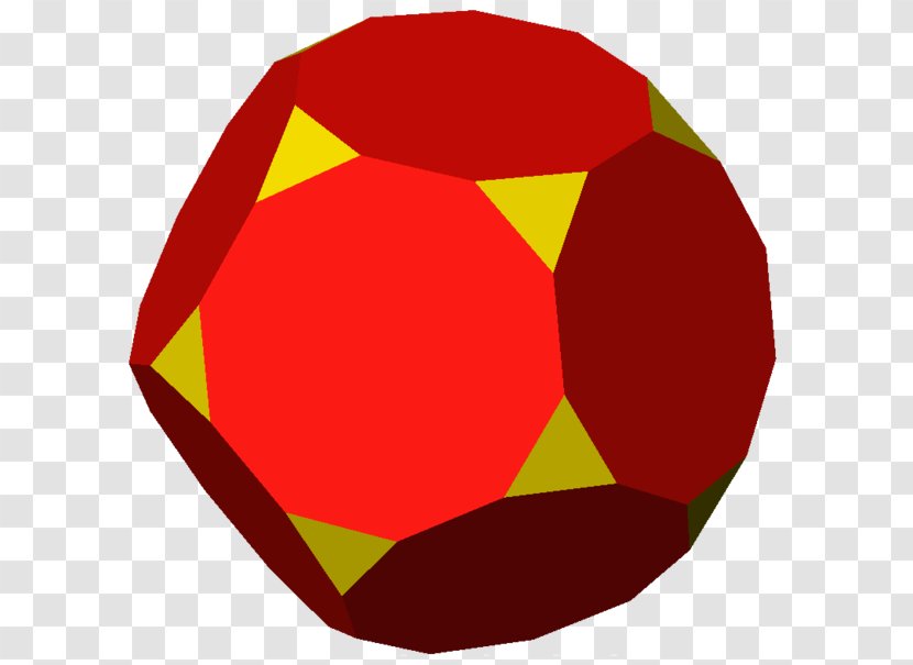 Truncated Dodecahedron Truncation Snub Regular - Yellow - Face Transparent PNG