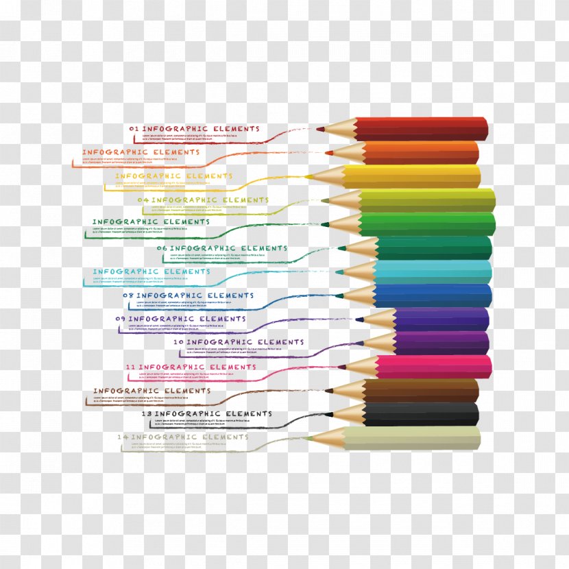 Marker Pen Color - Gratis - Colored Pens And Lines Transparent PNG