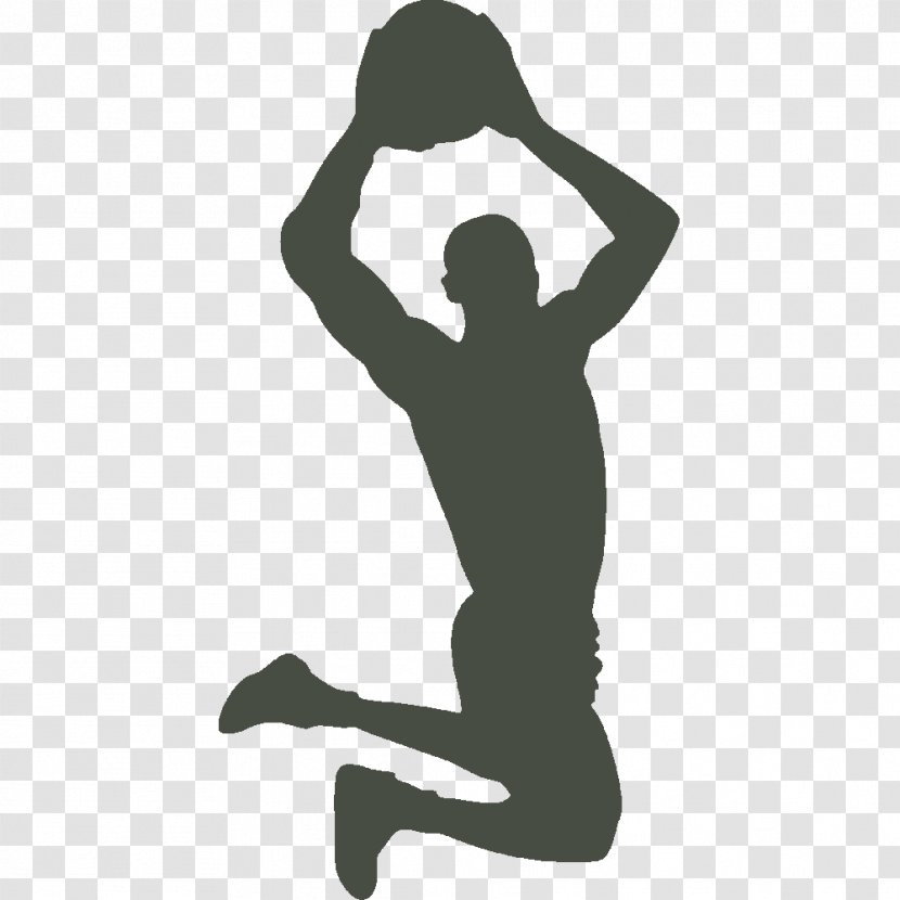 Basketball Silhouette Clip Art Dribbling Slam Dunk - Physical Fitness - Kobe Transparent PNG