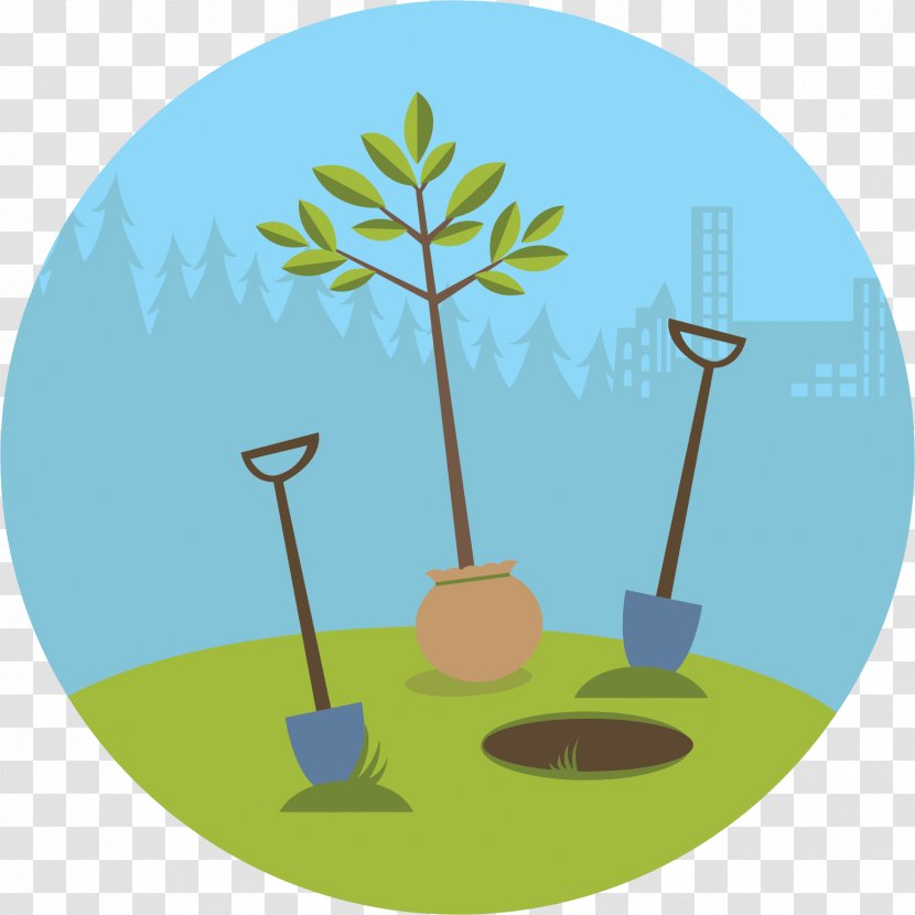 Clip Art Tree Planting Plants - Apple Cartoon Plant Transparent PNG