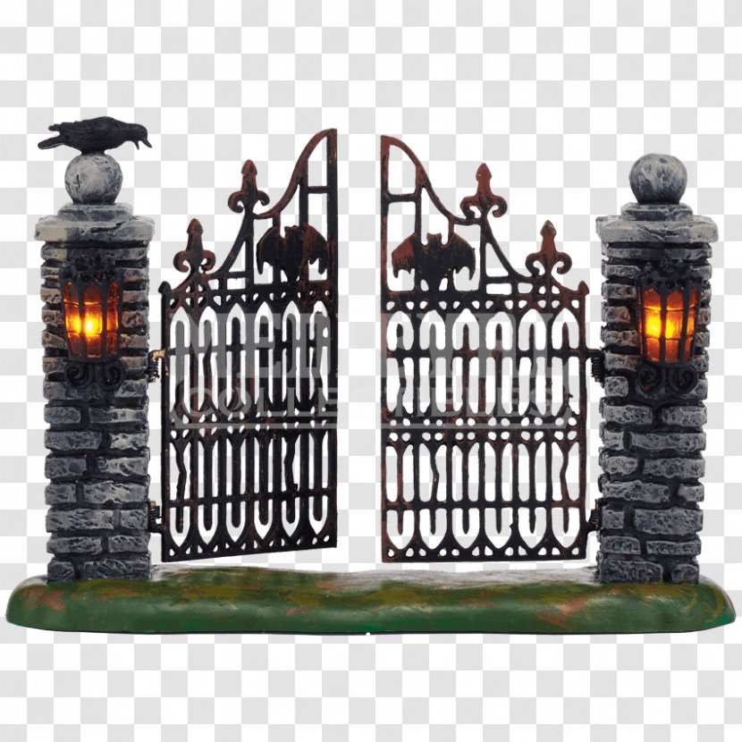 Wrought Iron Department 56 Halloween Gate Christmas - House - Gates Transparent PNG