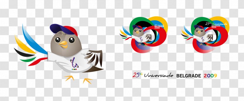 Universiade Once Every Two Years Logo Design Flightless Bird - Belgrade Graphic Transparent PNG