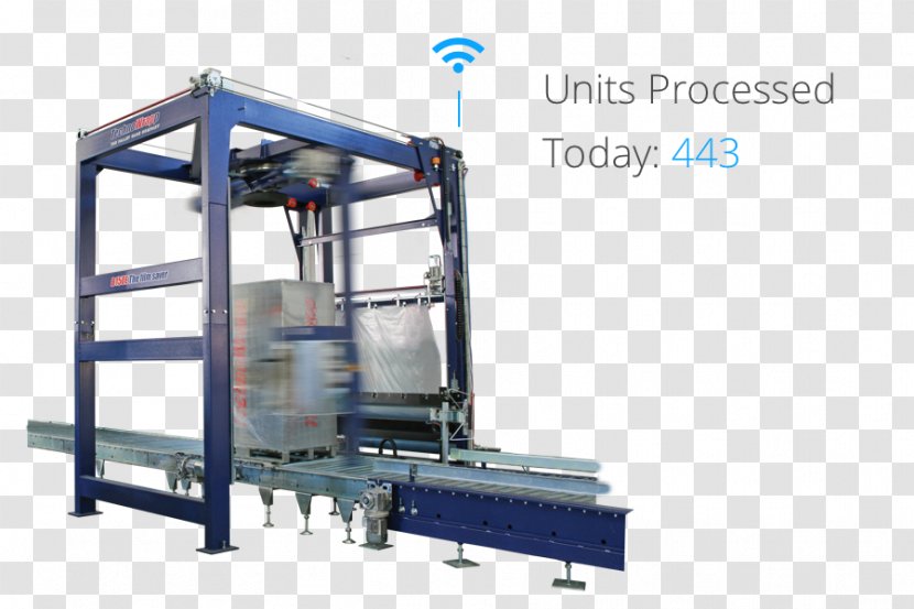 Stretch Wrap Plastic Packaging And Labeling Machine Coating - Pallet Transparent PNG
