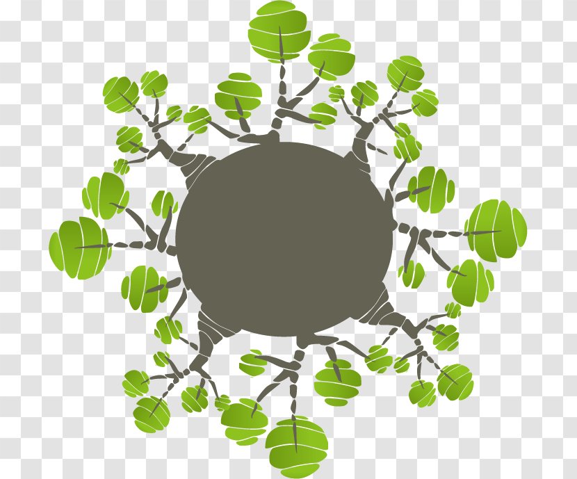Branch Tree Aastarxf5ngad - Green - Cartoon Ring Transparent PNG