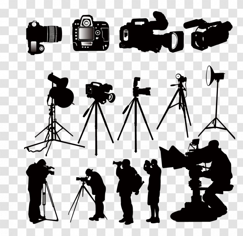 Photographer Photography Silhouette Clip Art - Drawing - Smart Camera Transparent PNG