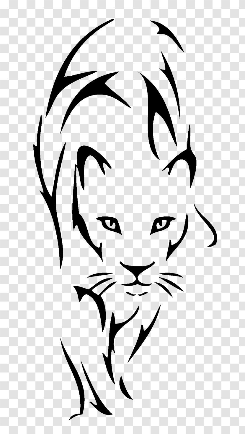 Lion Tattoo Drawing Tribe Clip Art - Carnivoran - Taurus Transparent PNG