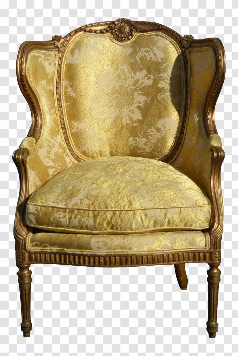 Club Chair Antique Wing Slipcover - Thomas Chippendale Transparent PNG