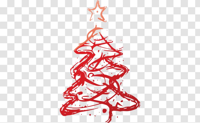 Christmas Tree Painting Art Decoration - Holiday Transparent PNG