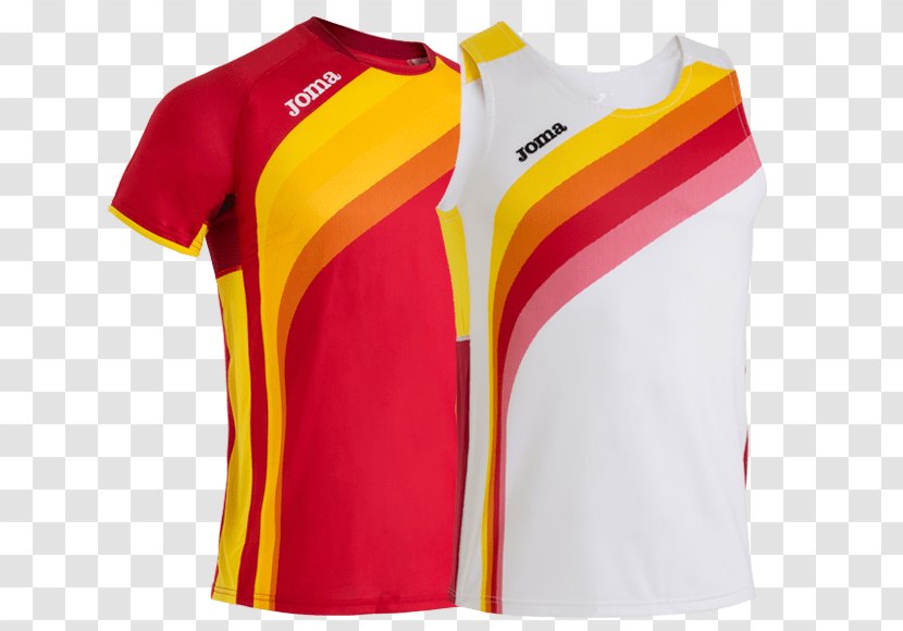 T-shirt Royal Spanish Athletics Federation Spain National Football Team Selección De Atletismo España - Sportswear Transparent PNG