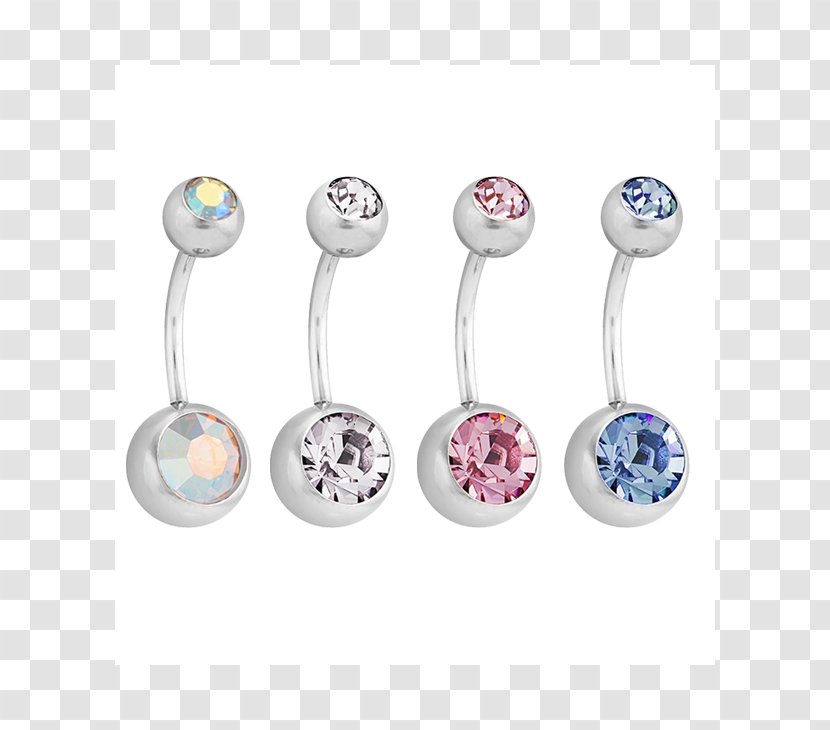 Earring Gemstone Navel Piercing Body Jewellery Transparent PNG