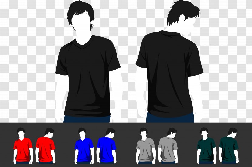T-shirt Sleeve - Shoulder - Colorful Short Model Transparent PNG