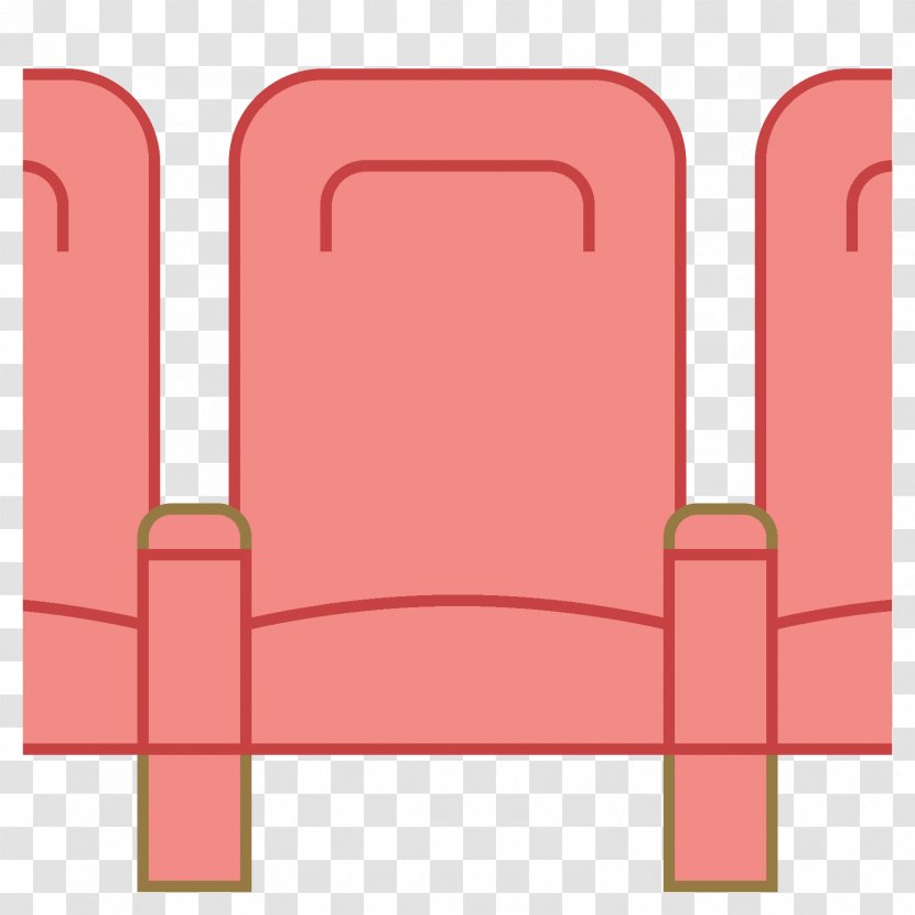 Cinema Chair Seat Clip Art - Rectangle - Theater Transparent PNG
