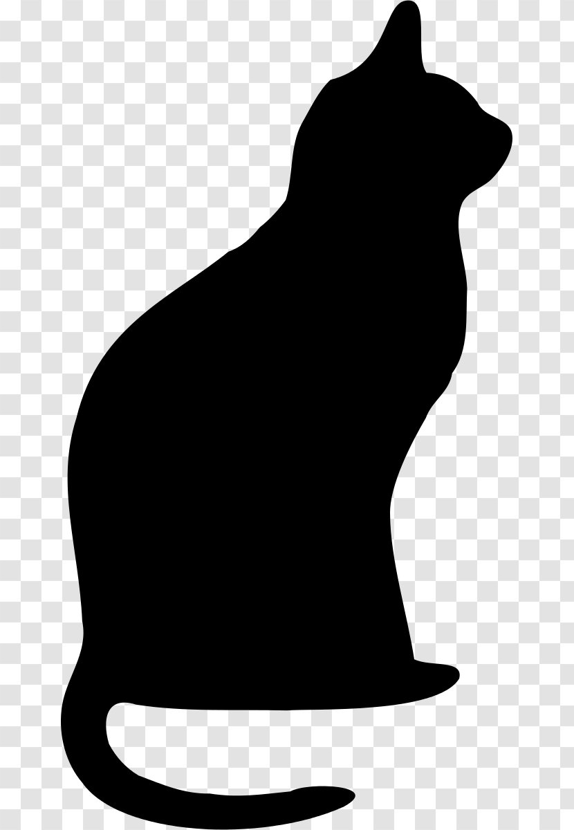 Cat Silhouette Clip Art - Mammal Transparent PNG