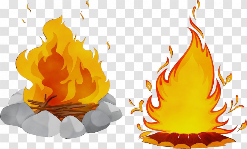 Campfire Cartoon - Flame - Heat Orange Transparent PNG