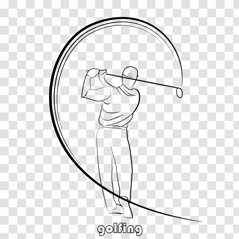 Golf Clip Art - Monochrome Photography - Golfers Transparent PNG