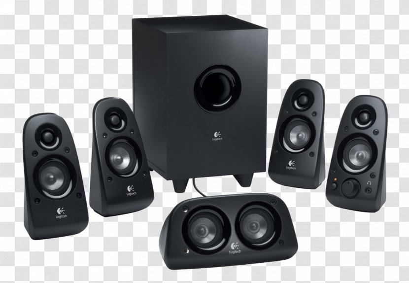 Logitech Z506 5.1 Surround Sound Loudspeaker Computer Speakers - 51 Transparent PNG