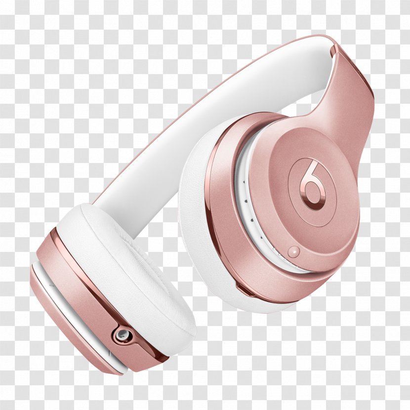 Beats Solo3 Electronics Headphones Apple Bluetooth - Technology - GOLD ROSE Transparent PNG