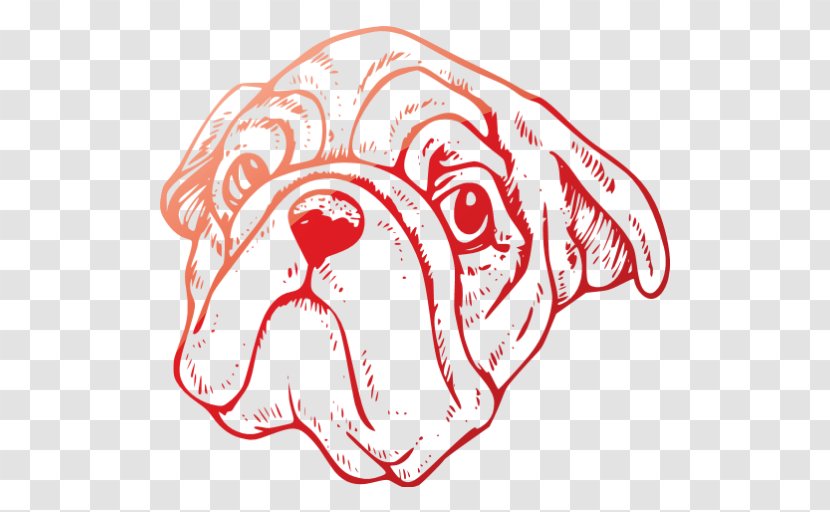 Coloring Book Puppy Dog - Heart Transparent PNG