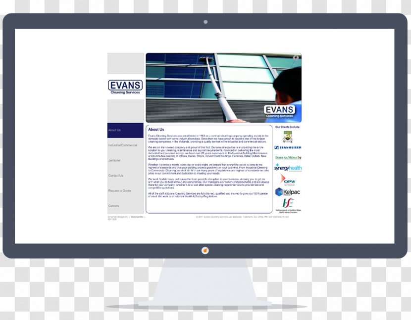 Web Design Evans Cleaning Services Brochure - Simplicity Is The Ultimate Sophistication - For Your Business Transparent PNG