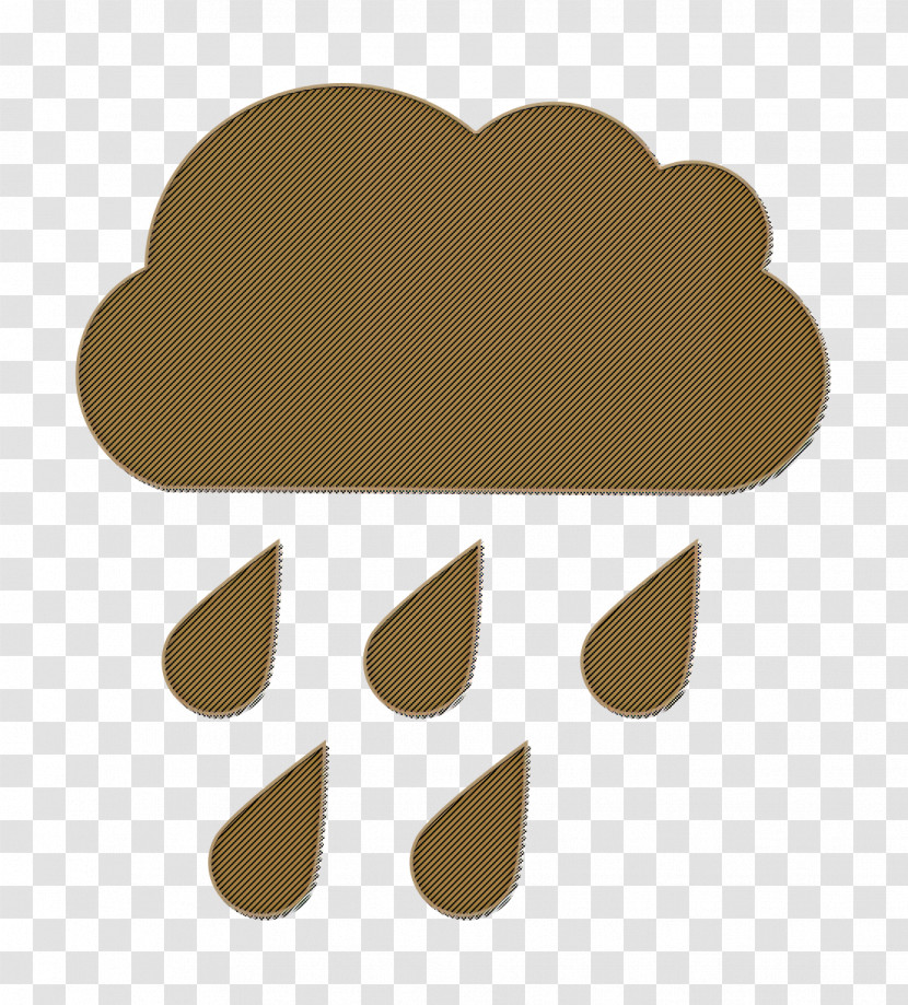 Weather Icon Rain Icon Raindrops Falling Of A Black Cloud Icon Transparent PNG