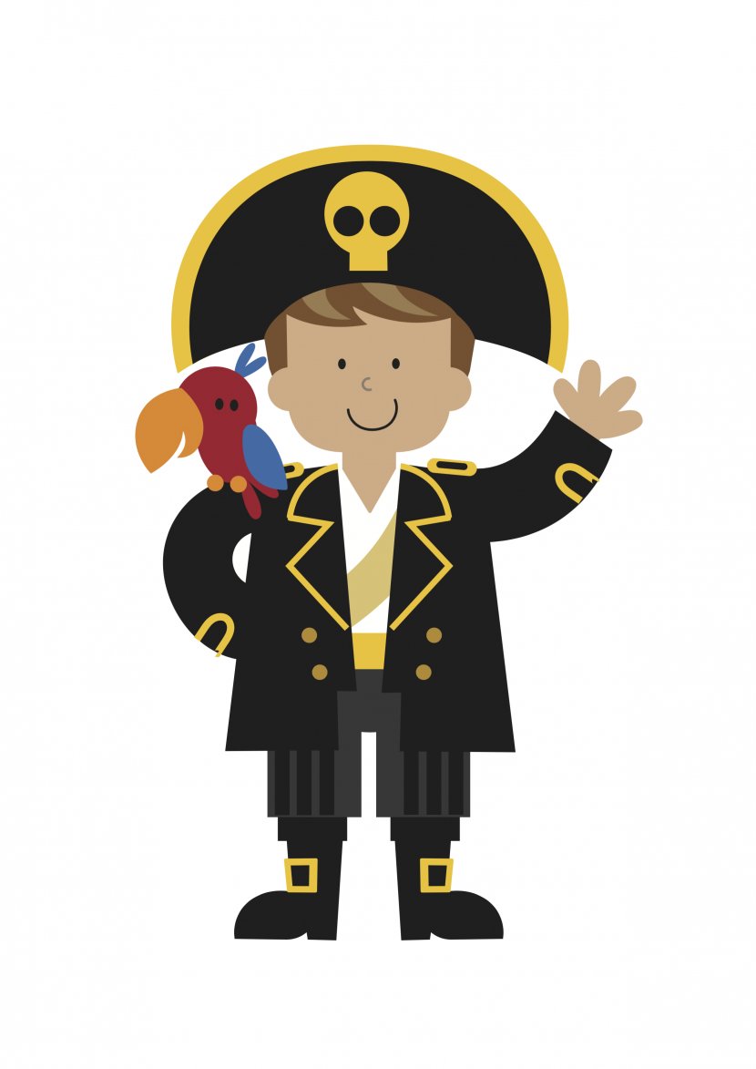 Piracy Pirate Party Clip Art - Yellow Transparent PNG