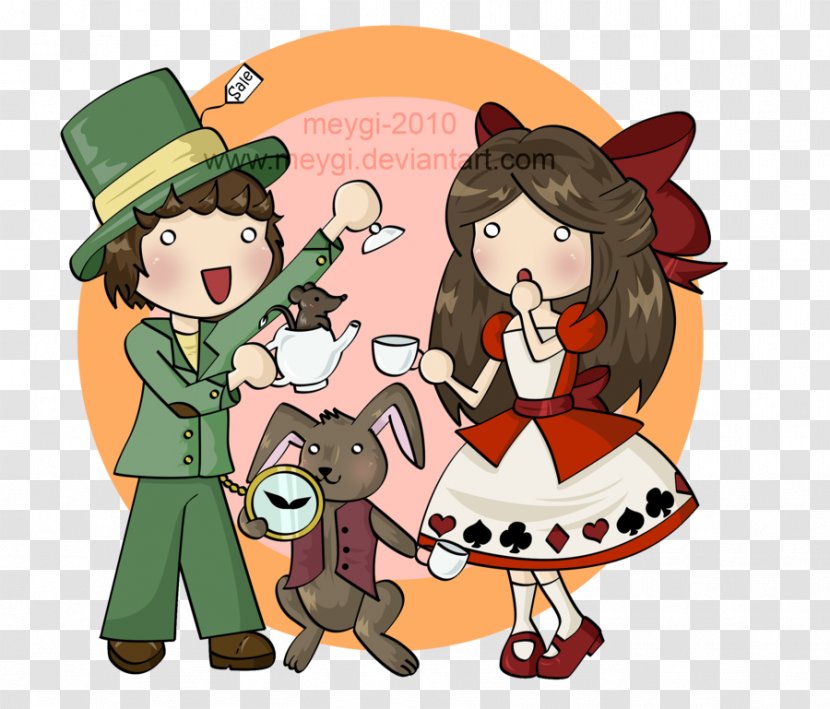 Clip Art Illustration Human Behavior Christmas Day Product - Character - Alice In Wonderland Fanart Transparent PNG