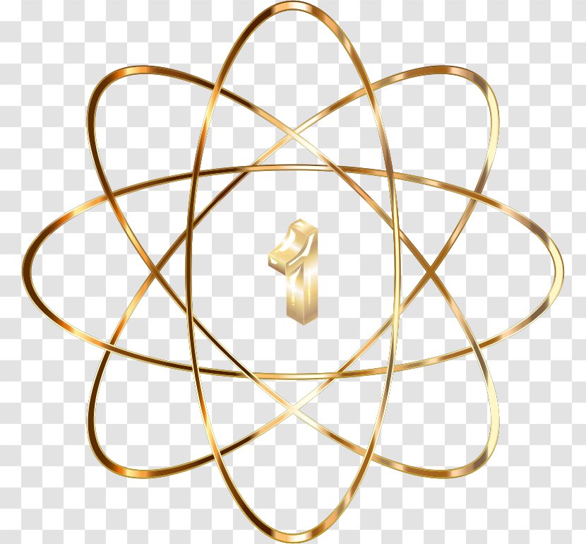 Atomic Number Gold Nucleus Clip Art Transparent PNG